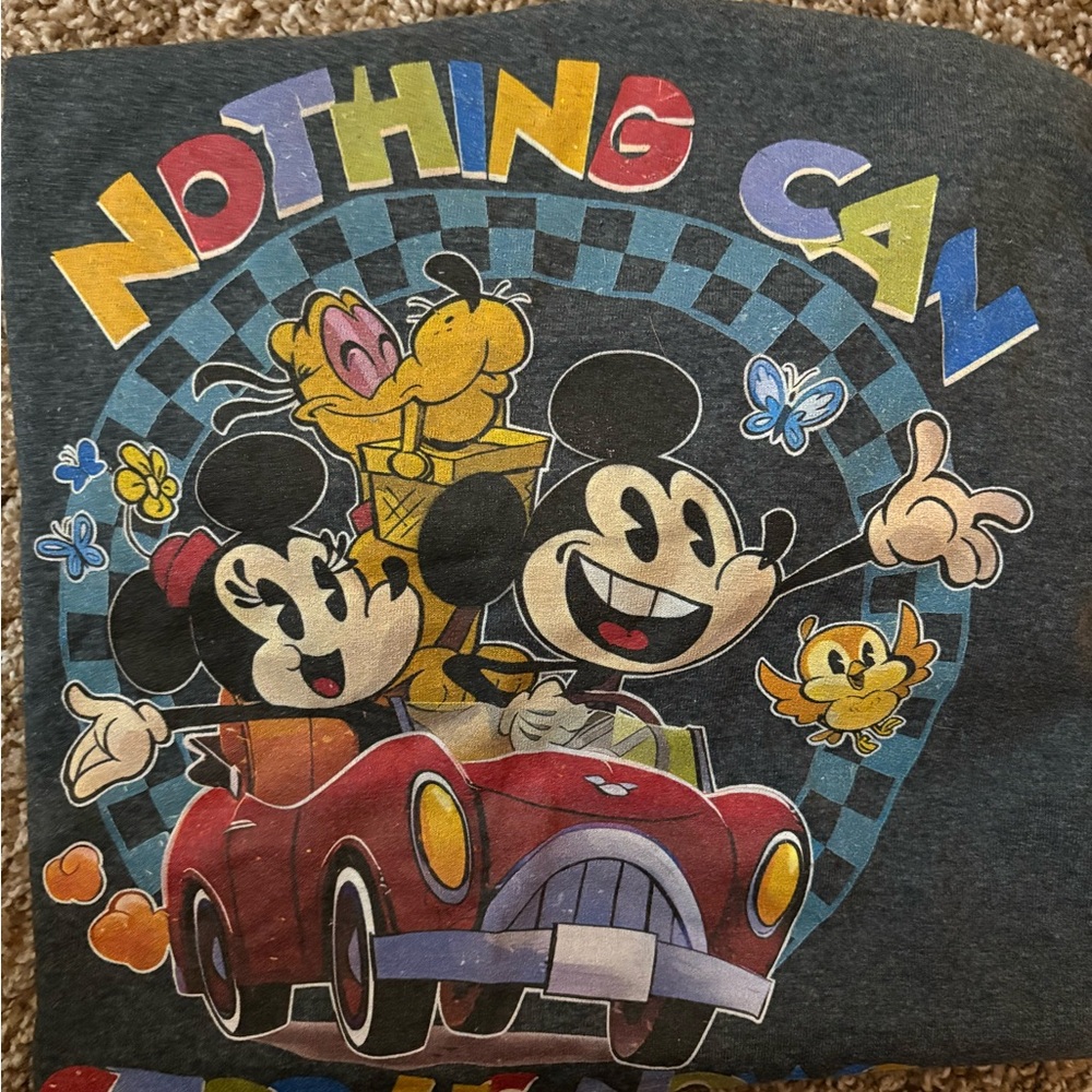 Disney Gray Mickey and Friends Graphic Tee